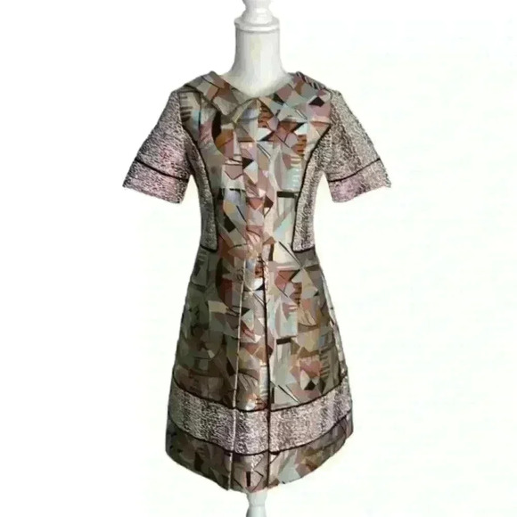 Miri New York Metallic Dress Size 00 Fits Like A Size 4-6 - Picture 4 of 10